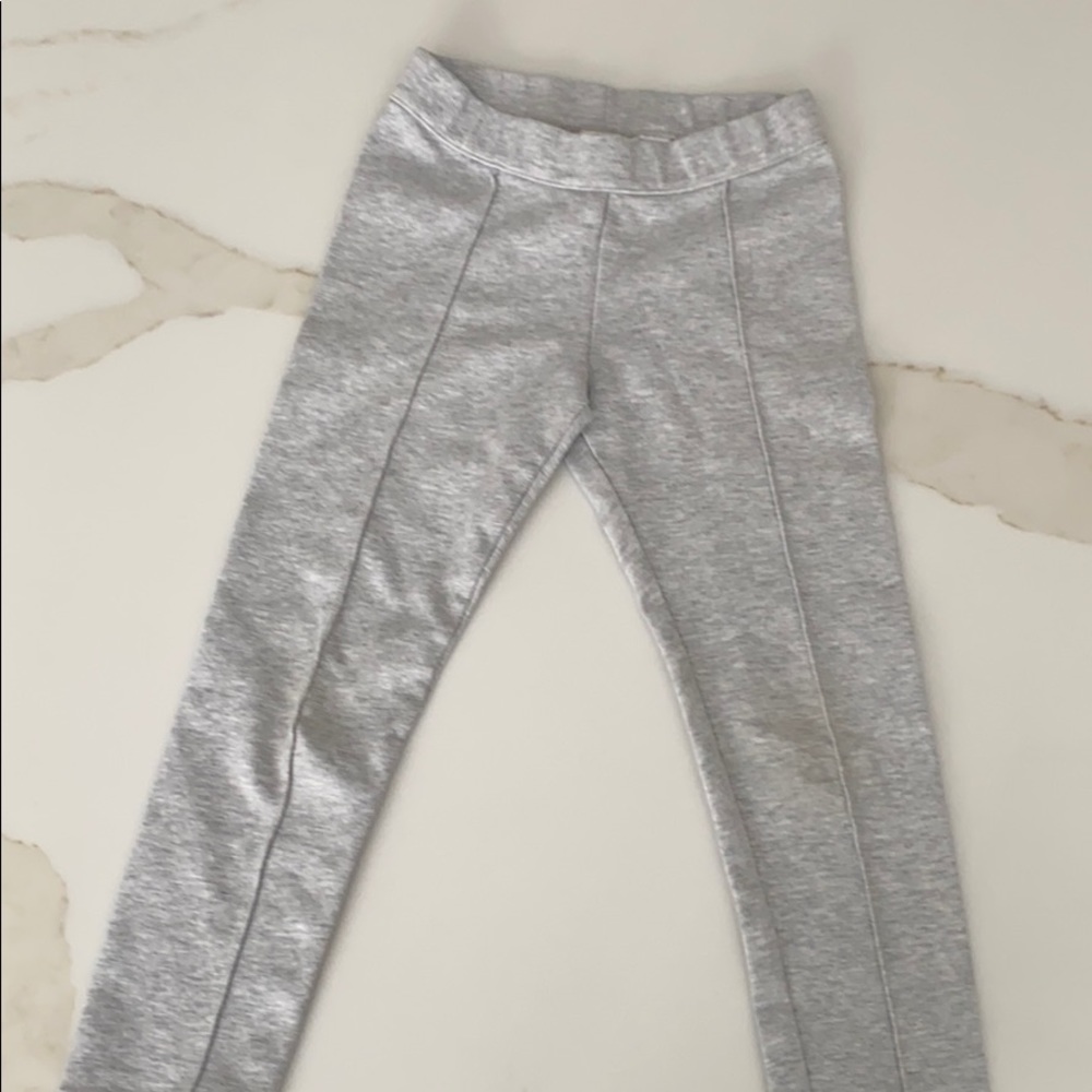 Girls elastic band ponte pant w seam